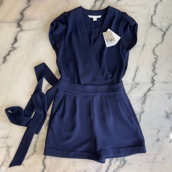 Diane Von Furstenberg Pants - Diane von Furstenberg Purdette Romper - NWT